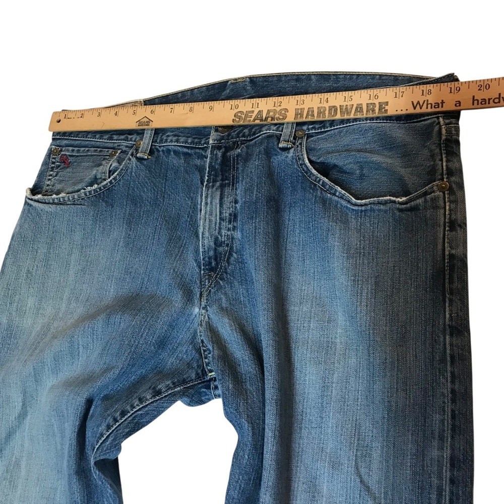 Polo Ralph Lauren Authentic Dungarees Mens‎ Blue Straight Leg Denim Jeans 36x32 - Picture 6 of 16